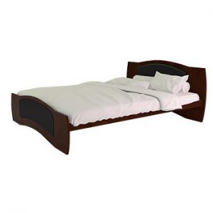 HBDH-101-4-10 Laminated Board Double Bed - Brown